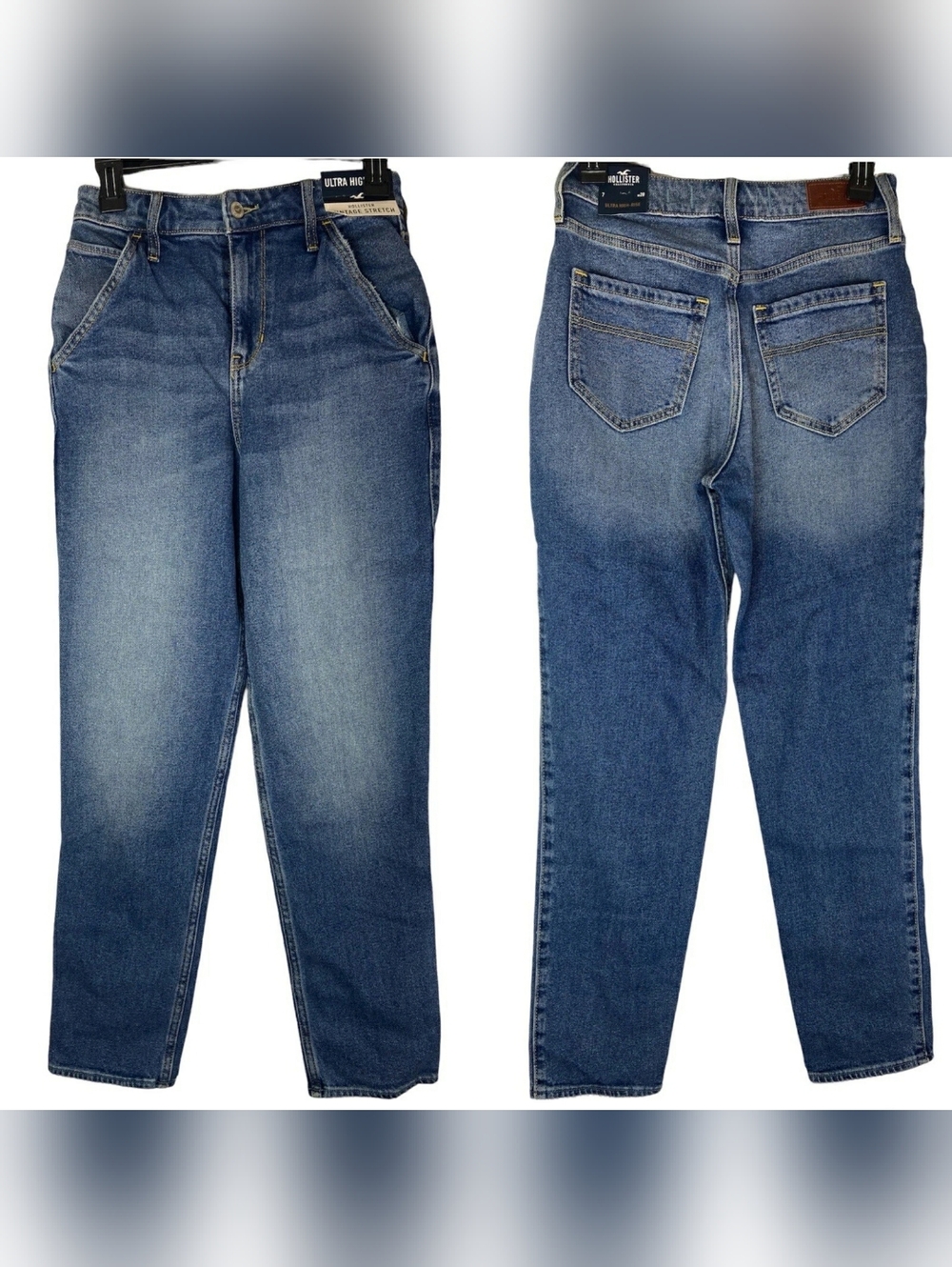 Hollister Ultra High Rise, Vintage Stretch Jeans, size 0 W24